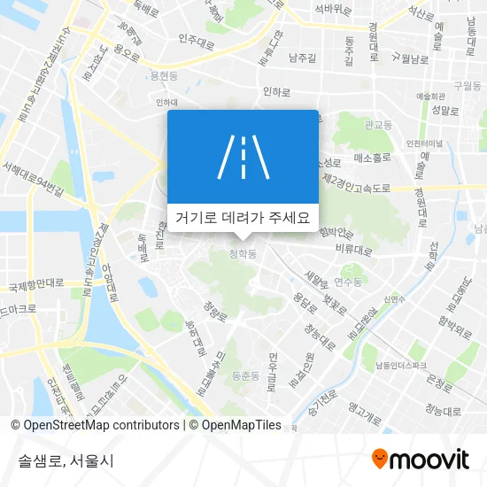 솔샘로 지도