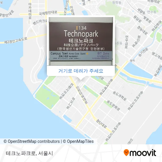 테크노파크로 지도