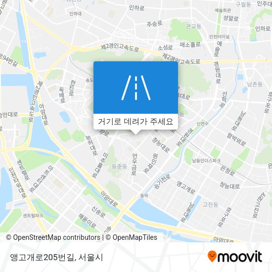 앵고개로205번길 지도