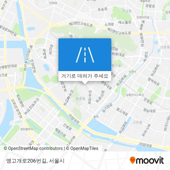 앵고개로206번길 지도