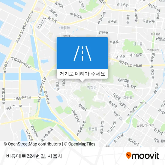 비류대로224번길 지도