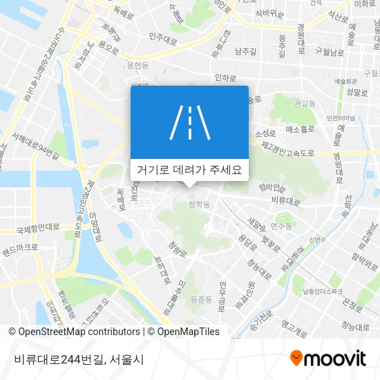 비류대로244번길 지도