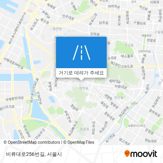 비류대로256번길 지도