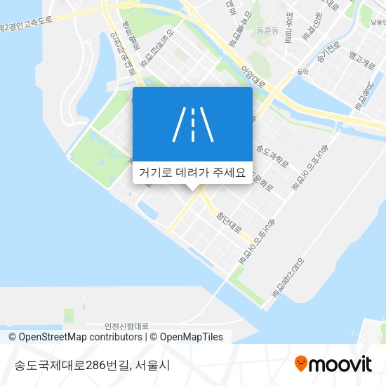 송도국제대로286번길 지도