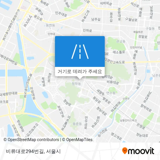 비류대로294번길 지도