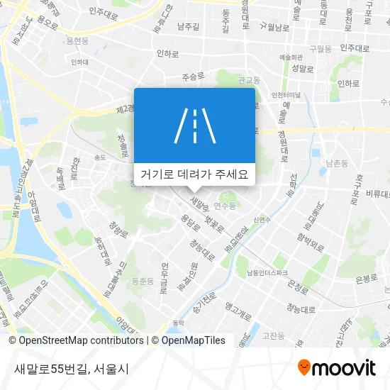 새말로55번길 지도