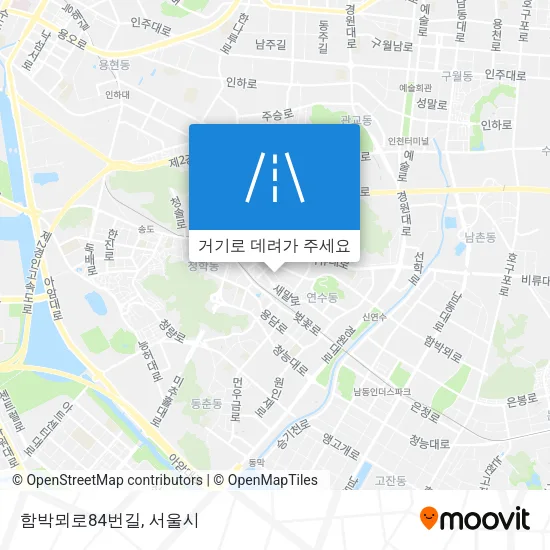 함박뫼로84번길 지도