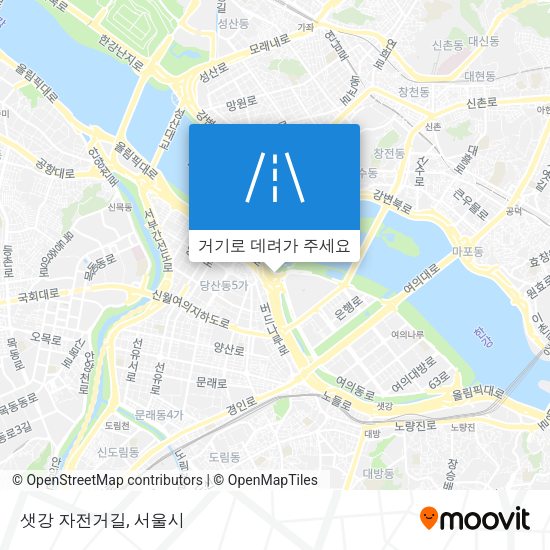 샛강 자전거길 지도