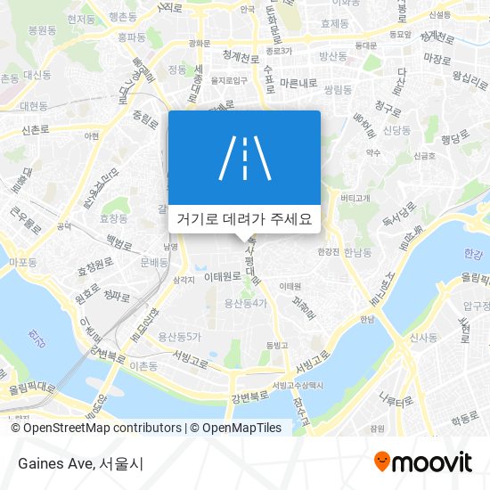 Gaines Ave 지도