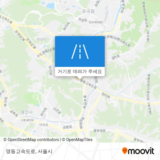영동고속도로 지도