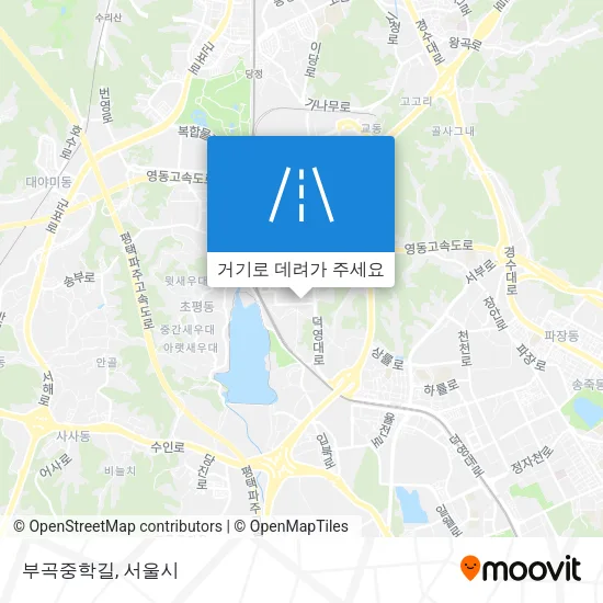 부곡중학길 지도