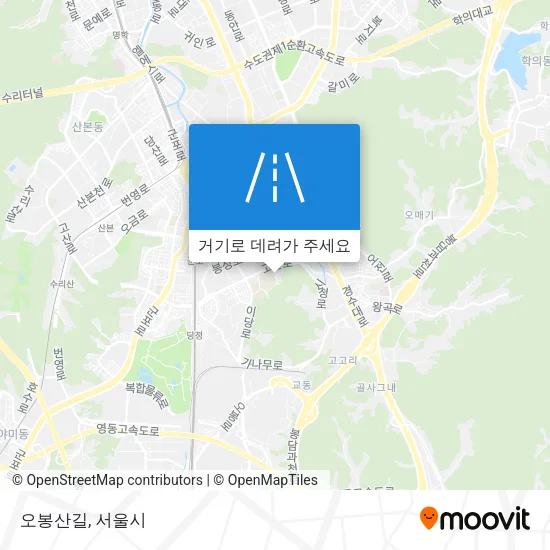 오봉산길 지도