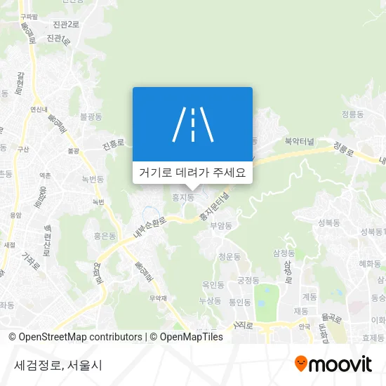 세검정로 지도