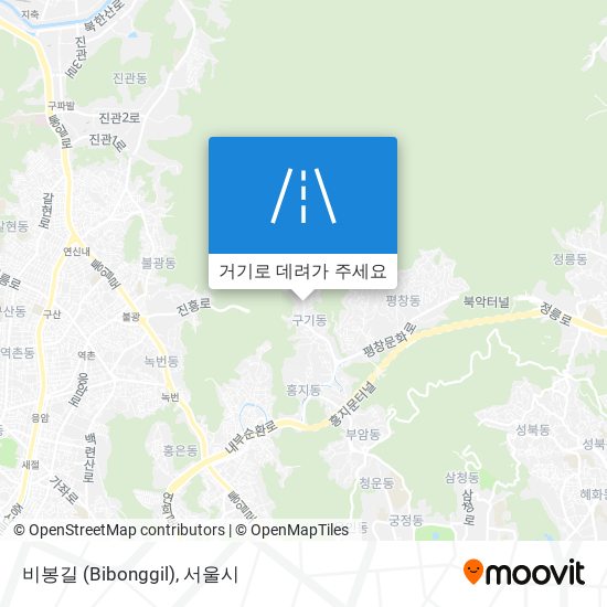 비봉길 (Bibonggil) 지도