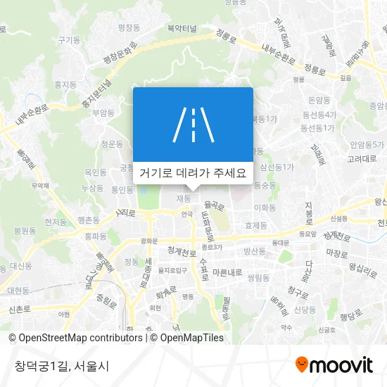 창덕궁1길 지도