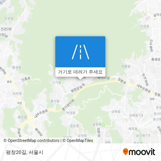 평창20길 지도