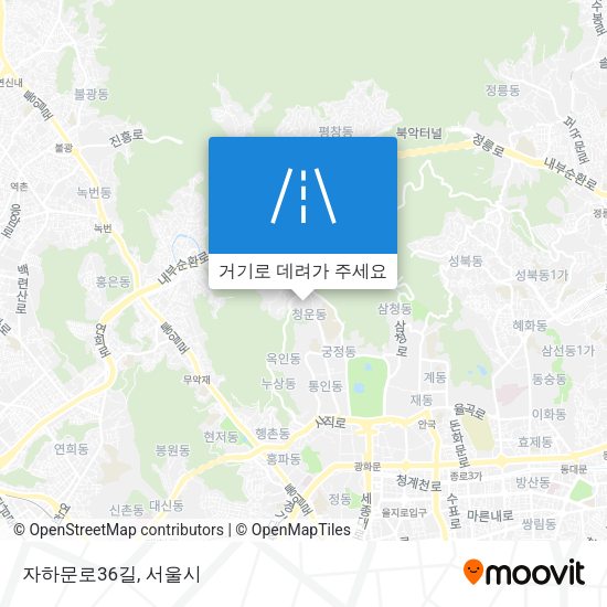 자하문로36길 지도