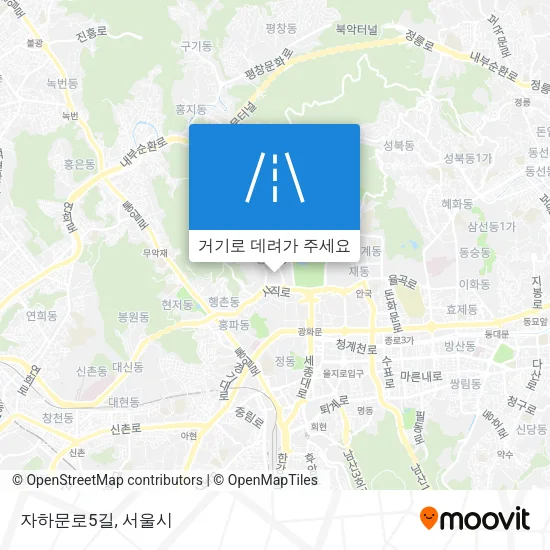 자하문로5길 지도
