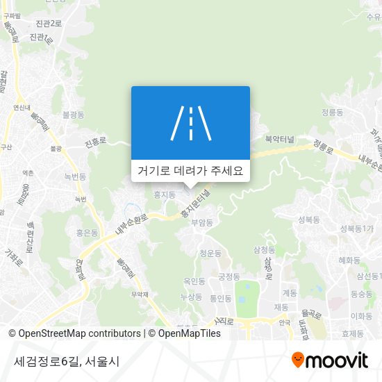 세검정로6길 지도