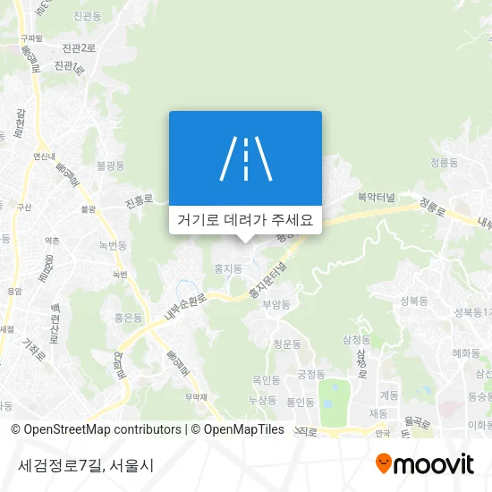 세검정로7길 지도