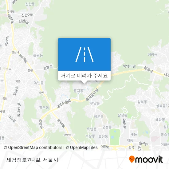 세검정로7나길 지도