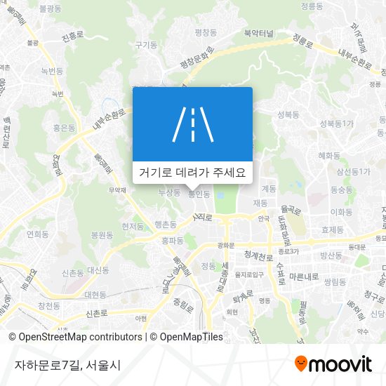 자하문로7길 지도
