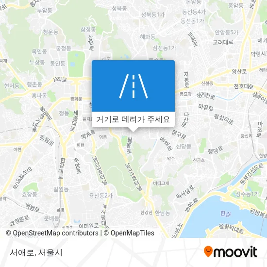 서애로 지도