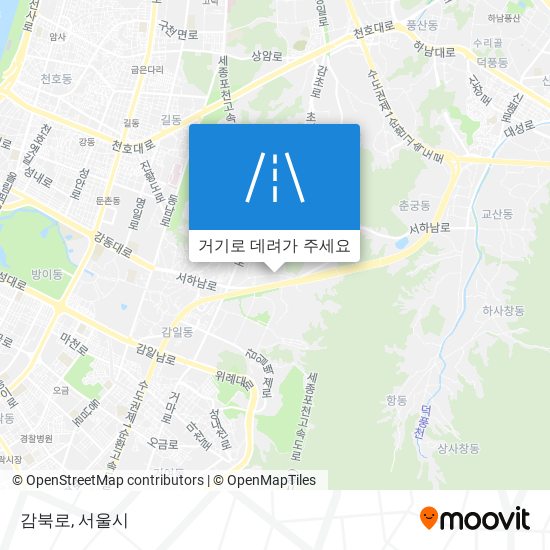 감북로 지도