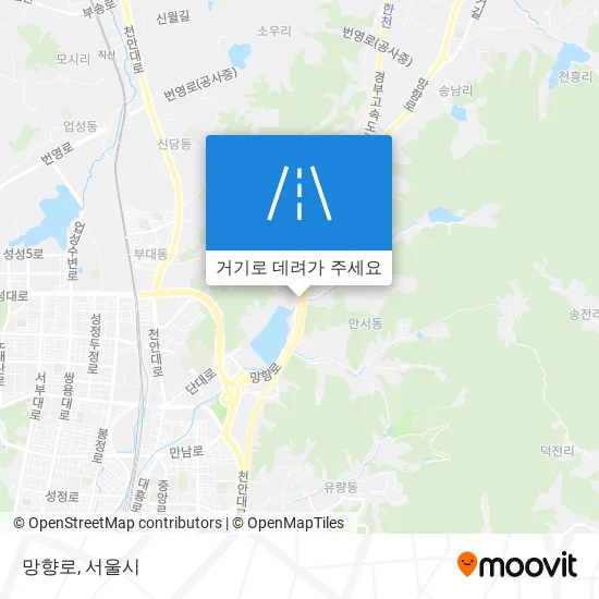 망향로 지도