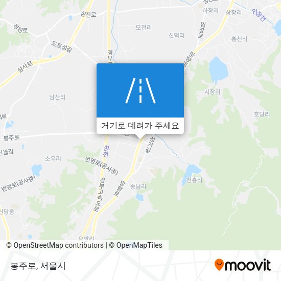 봉주로 지도