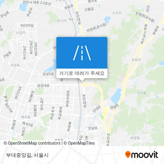 부대중앙길 지도