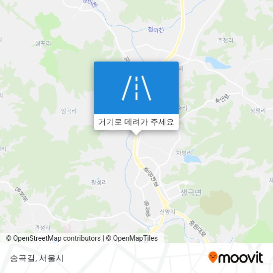 송곡길 지도