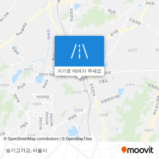 송기고가교 지도