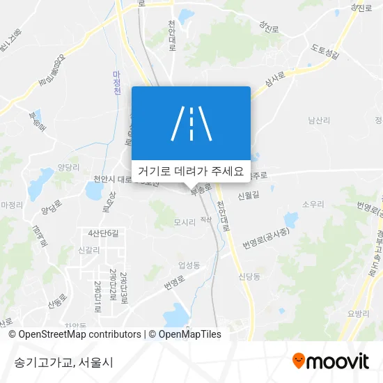 송기고가교 지도