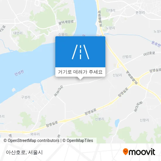 아산호로 지도