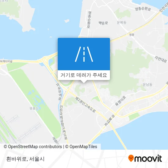 흰바위로 지도