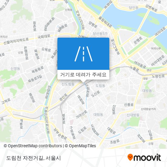 도림천 자전거길 지도