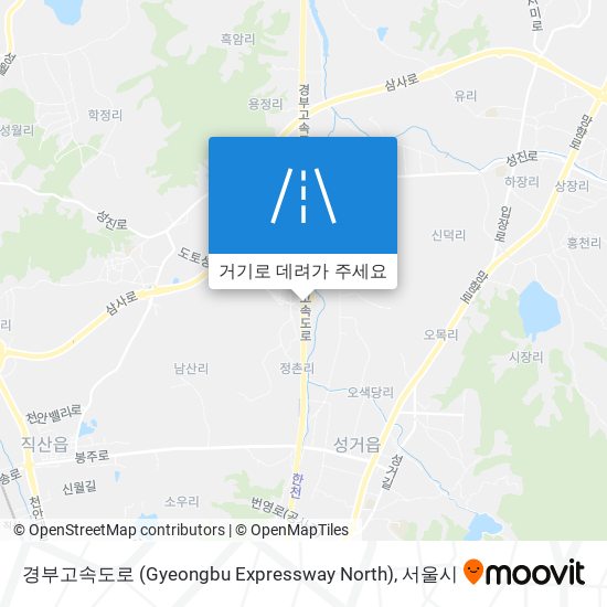 경부고속도로 (Gyeongbu Expressway North) 지도