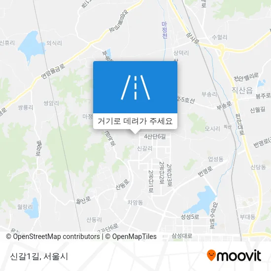 신갈1길 지도