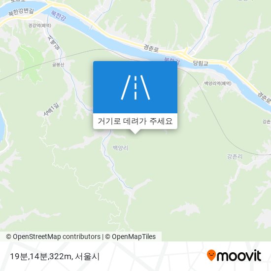 19분,14분,322m 지도