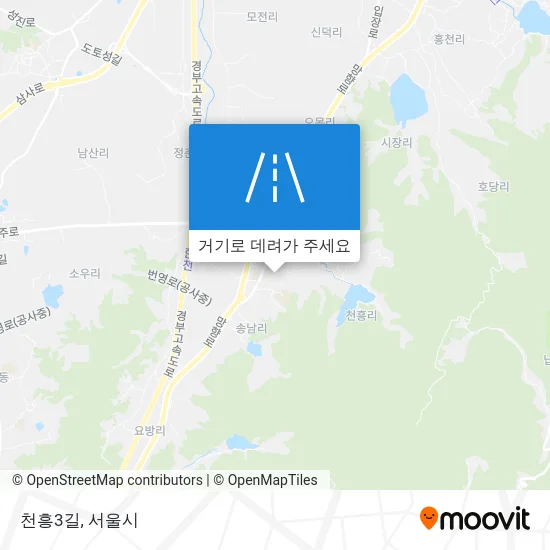 천흥3길 지도