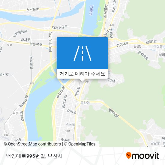백양대로995번길 지도