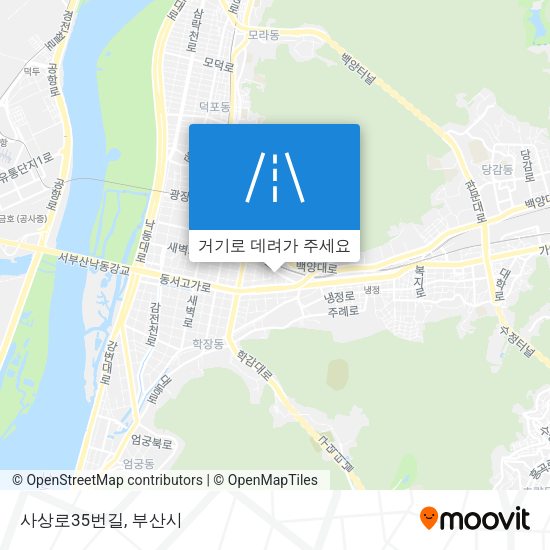 사상로35번길 지도