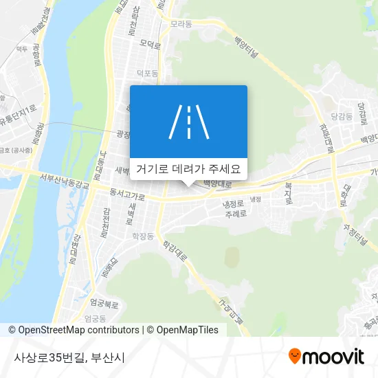 사상로35번길 지도