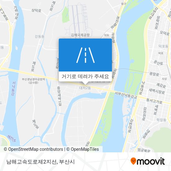 남해고속도로제2지선 지도