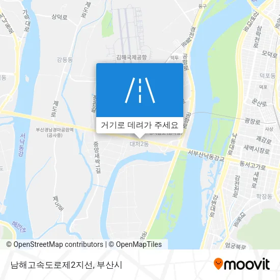 남해고속도로제2지선 지도