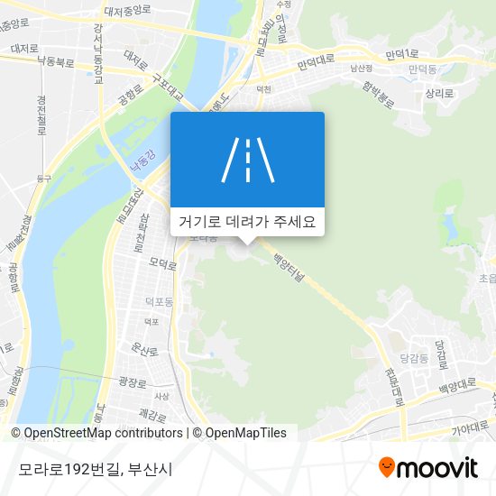 모라로192번길 지도
