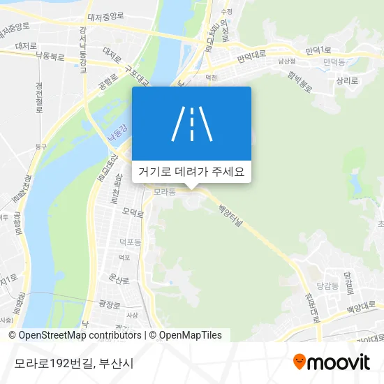모라로192번길 지도