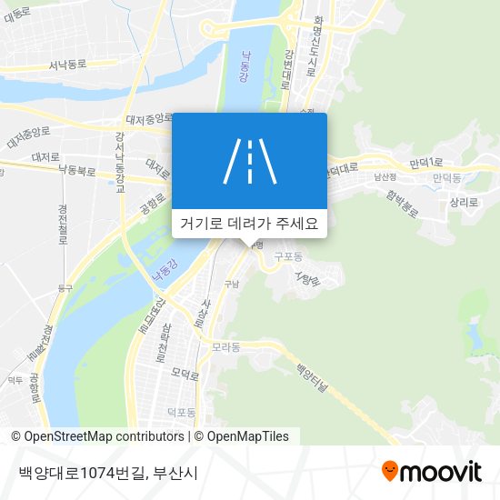 백양대로1074번길 지도