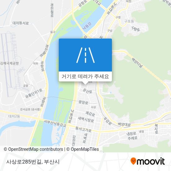 사상로285번길 지도